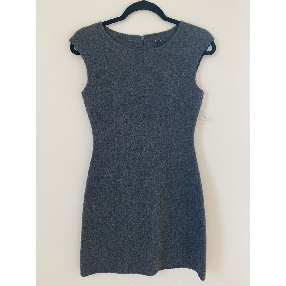 Theory Short Sleeve Wool Dress
